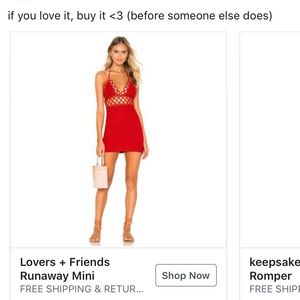 red revolve dress